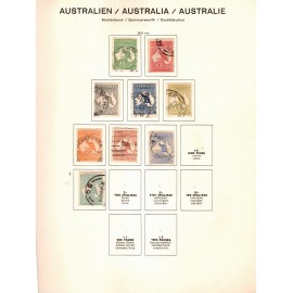 1913-1989 - Australien Frimærkesamling - Enkeltmærker - Miniark - Sammentryk - Plancher - Stempet - Postfrisk.